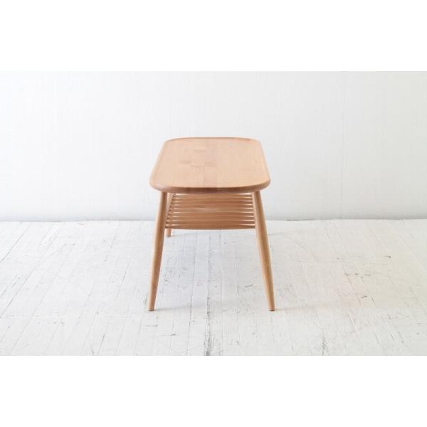 北欧家具 ダイニングテーブル ベンチにもなる棚付リビングテーブル Nrt B 403 アルダー材 Buyee Servicio De Proxy Japones Buyee Compra En Japon