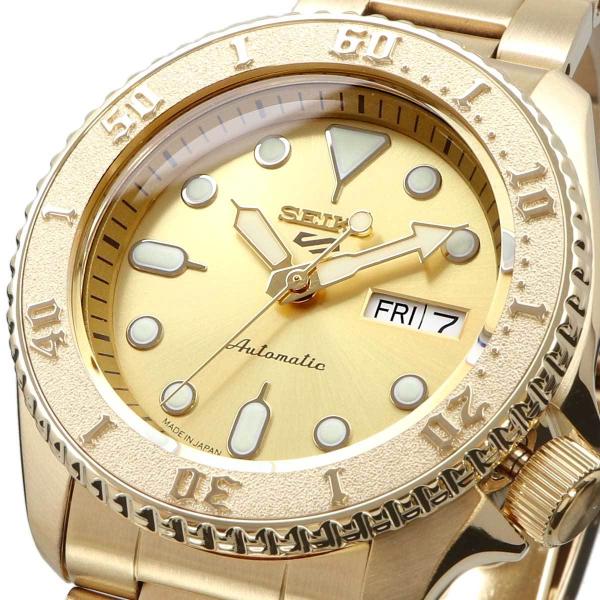 セイコー 5 スポーツ 自動巻腕時計 海外モデル　SRPE74 ゴールド Seiko 5 SEIKO セイコー 腕時計 メンズ 海外モデル MADE IN JAPAN