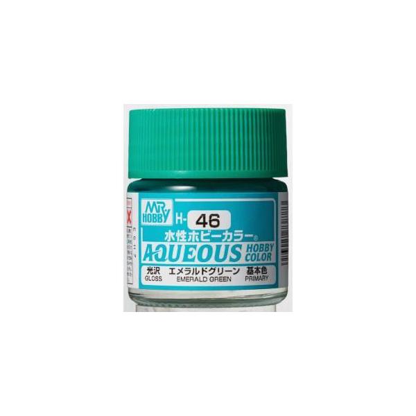 ミスターホビー H46 水性ホビーカラー エメラルドグリーン 10ml GSI クレオス