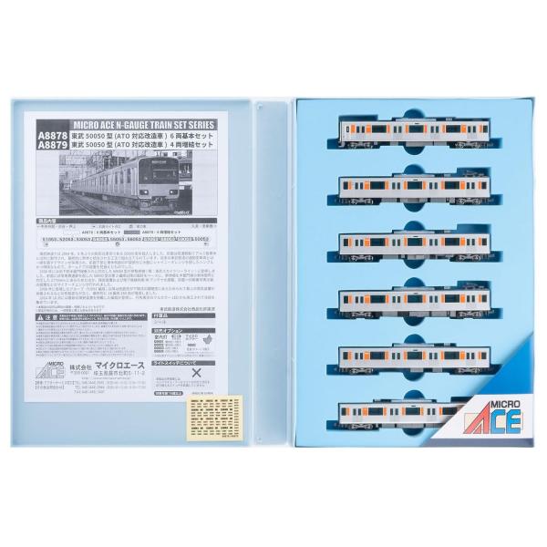 在庫確認可 取寄品 マイクロエース Nゲージ 東武50050型 (ATO対応改造車) 6両基本セット 鉄道模型 電車 A8878