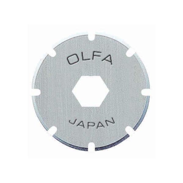 オルファ(OLFA) カッター替刃 ミシン目 18ミリロータリー 2枚入 XB173 紙 フィルム ビニール チケット作り 紙工作