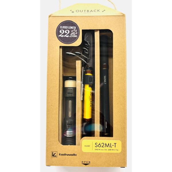 送料無料 テイルウォーク アウトバックパピーS62ML-T パックロッド