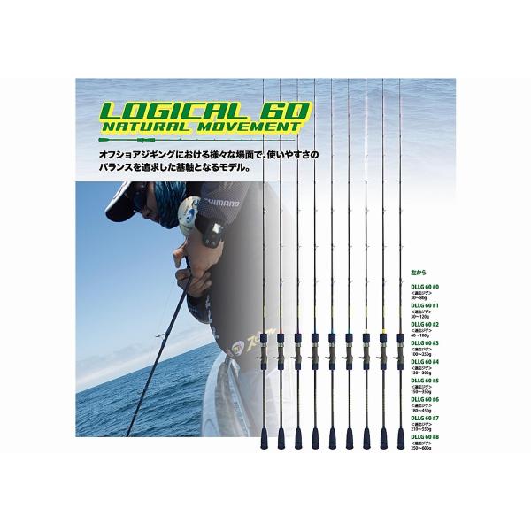 DEEP LINER ジギングロッド　60-2と60-3 ロジカル60 #2 DEEPLINER ディープライナー : NorthCastヤフー店