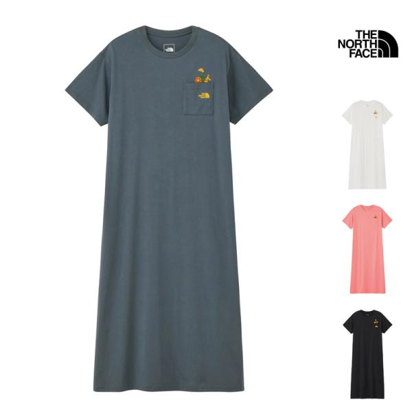 ザ・ノース・フェイス NTW32632 ショートスリーブ フラッシュドライ フラワー ロゴ ワンピース クルー S/S FD FLOWER LOGO ONEPIECE CREW