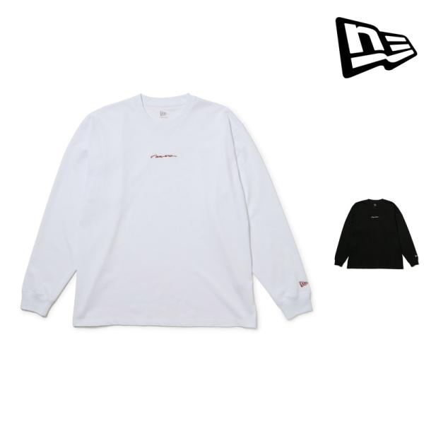 ニューエラ NEWERA 1512936 ロングスリーブ オーバーサイズ コットン ティー ハンドリトゥン ロゴ L/S OS CT TEE HANDWRITTEN LOGO メンズ レディース ロンT