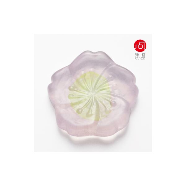 ゆうパケット(200円)可！ アデリア  津軽びいどろ Sakura 箸置　F-49764 日本製