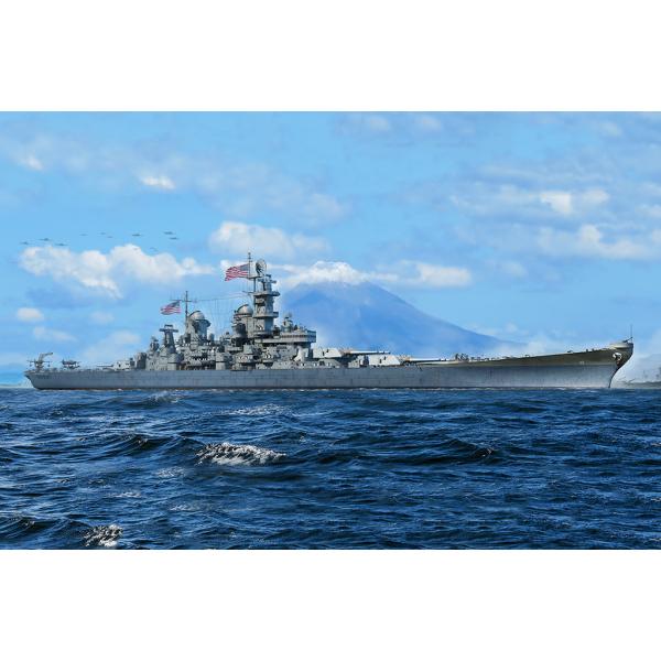 トランペッター 1/700 アメリカ海軍 戦艦 BB-63 ミズーリ : 模型 