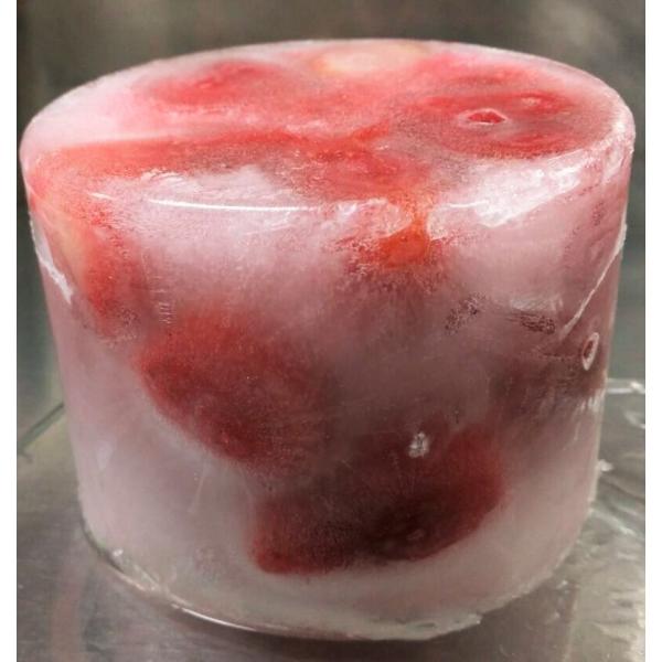 【KIMONO FRUITS】フルーツかき氷 いちご　600ｍｌ×４個 ※ブロック氷を削るアイススライサーが必要です。家庭用のかき氷機では、削れません