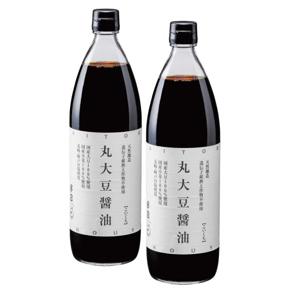 大徳醤油 丸大豆醤油900ml 2本セット