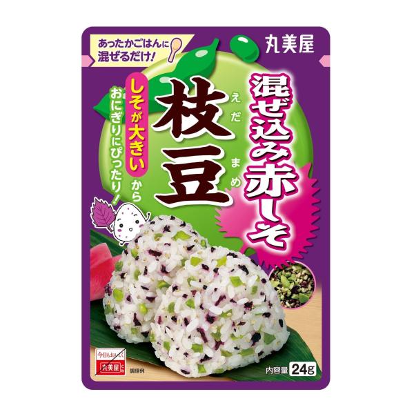 丸美屋食品工業 混ぜ込み赤しそ 枝豆 24g