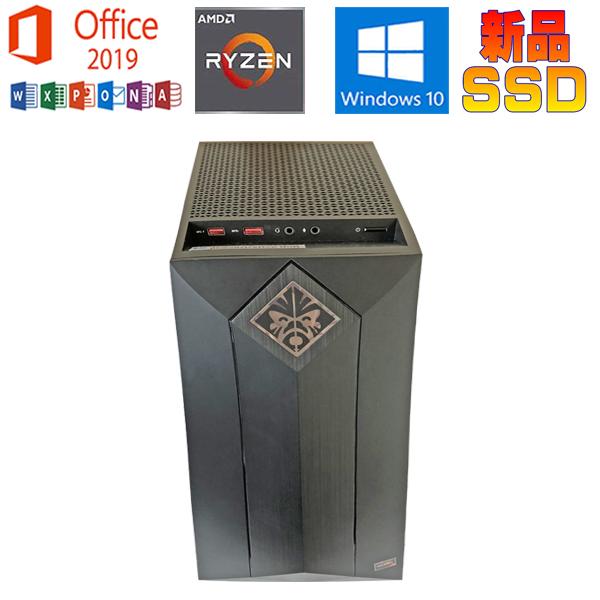 元箱 ゲーミング デスクトップパソコン HP OMEN Desktop 875-0205jp Office2019 Ryzen7 2700 16GB  HDD2TB+SSD512GB GeForce RTX 2080 中古パソコンWIFI