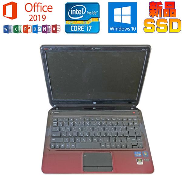 Pavilion 中古パソコン HP dv4 Microsoft Office 2019 Core i7 3612QM