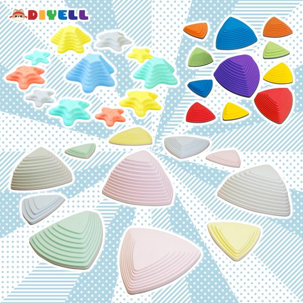 バランスストーン 11個セット 星 平均台 子供用 飛び石 おもちゃ