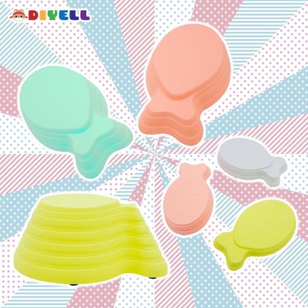 バランスストーン 6個 子供 おもちゃ おうち遊び 幼児 キッズ 知育玩具 バランス遊具 室内遊具 アスレチック 家庭用バランスブロック 子供 幼児 平均台 飛び石 バランス感覚 運動不足 体幹 筋力 柔軟 安全 屋内 幼稚園 歩行 誕生日...