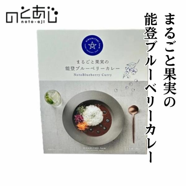 カレー 能登 プレミアム 能登町 ブルーベリーカレー 甘口 一人前 180ｇ 御中元 御歳暮 御祝 内祝  フトにもおすすめ  プレゼント 内祝い 贈り物