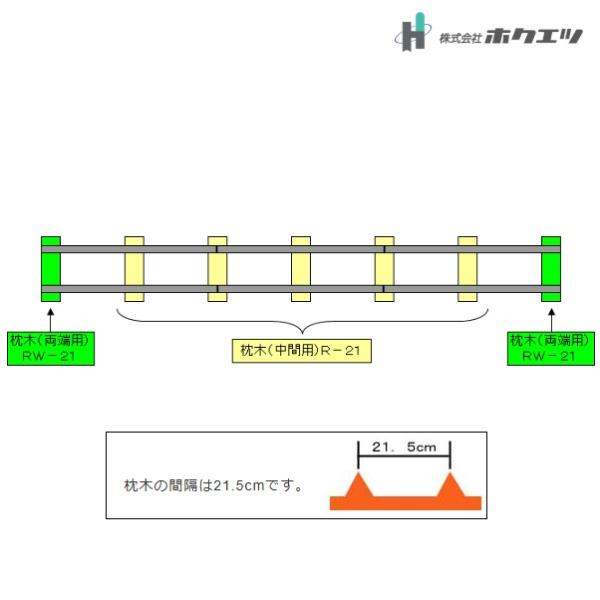 ホクエツ レール用枕木（中間用） : 農機具ショップ - 通販 - Yahoo