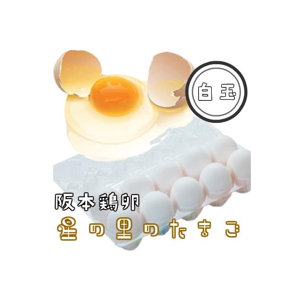 【名称】鶏卵　星の里のたまご　白玉 【内容】M〜Lサイズの白卵10個 【生産者】岡山県美星町　阪本鶏卵 【賞味期限】商品に記載 【保存方法】要冷蔵(10℃以下)【使用方法】生食の場合は賞味期限内に使用し、賞味期限後は十分加熱調理してください...