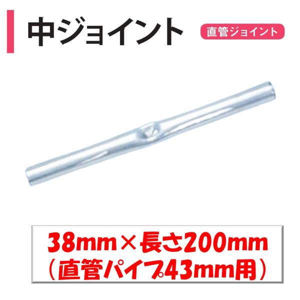 直管パイプ同士を直列連結させる部品です。別名で内ジョイント・直管ジョイントなどと呼ばれることもあります。メーカー：渡辺パイプ株式会社
