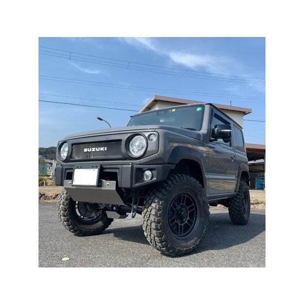 ジムニー フロントグリル ラプターライナー塗装 黒 JB64 JB74