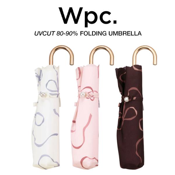 【Wpc】 折りたたみ傘 晴雨兼用傘 ハートリボン　mimi Wpc. ワールドパーティー