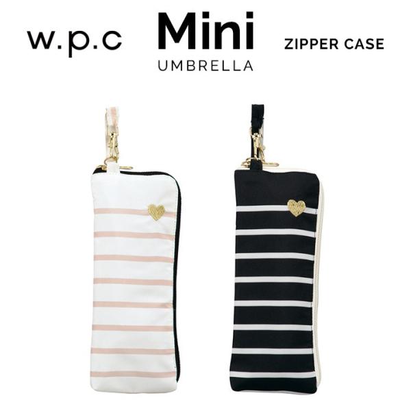 折りたたみ傘 レディース傘 wpc heart & border gold mini w.p.c ワールドパーティー