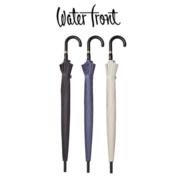 ウォーターフロント Waterfront 富山サンダー 20本骨 メンズ傘 20本骨ジャンプ傘 撥水 丈夫な傘