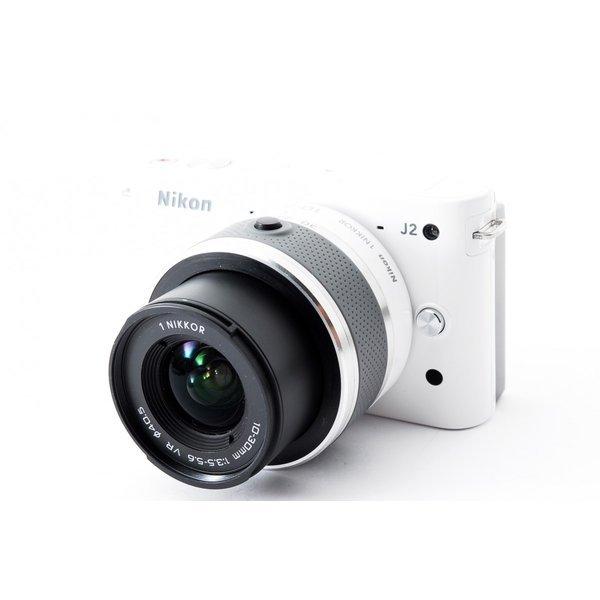 ニコン Nikon J2 ホワイト レンズキット 美品 SDカード付き 
