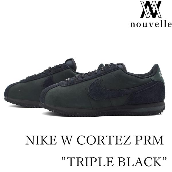 【極美品】 NIKE CORTEZ PRM コルテッツ トリプルブラック 26 nouvelle22_fj5465-010