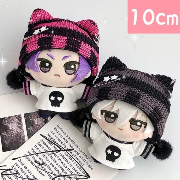 ᐡ ̳ᴗ ̫ ᴗ ̳ᐡ様　ぬい服　ハンドメイド　メイド　10cm ピンク　猫耳　猫　紫 ᐡ ̳ᴗ ̫ ᴗ ̳ᐡ様 ぬい服 ハンドメイド メイド 10cm ピンク 猫