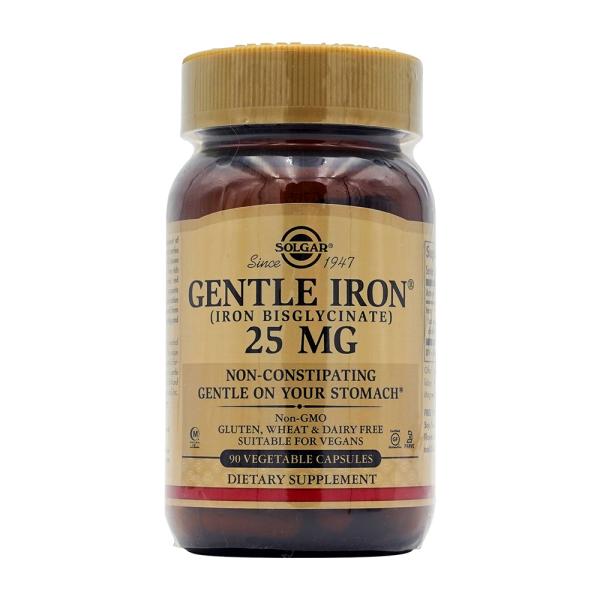 ジェントルアイアン 25mg ソルガー 90ベジカプセル【Solgar】Gentle Iron25 mg 90 V.Caps