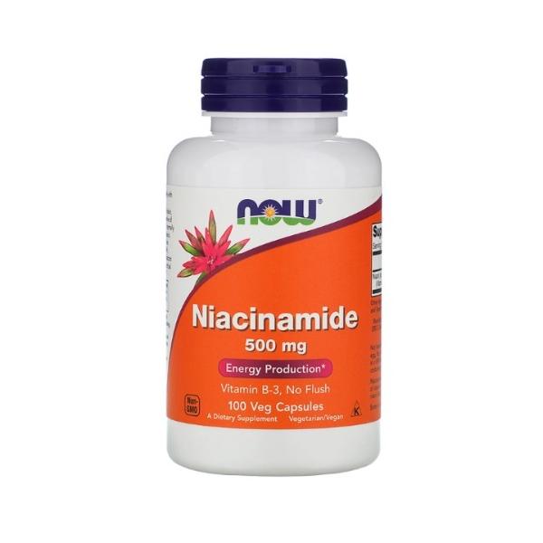 ナイアシンアミド 500mg　ナウフーズ 100ベジカプセル錠 NOW FOODS Niacinamide 500mg 100Vegcap