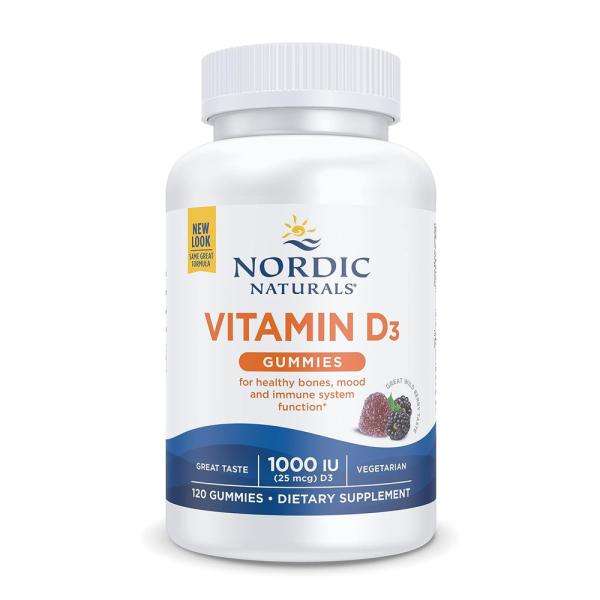 ビタミンD3グミ1000 IUワイルドベリーフレーバー、120グミ【Nordic Naturals】 Vitamin D３
