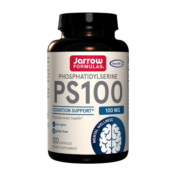 Jarrow Formulas PS100 100 mg Phosphatidylserine Promotes Brain Function, 120 Capsules