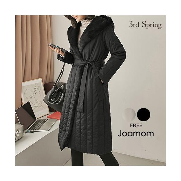 韓国 ファッション ダウンジャケット セール 特集 レディース ロング ファー ダウンコート