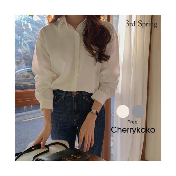 シャツ レディース オフィス ブラウス 韓国 激安通販専門店 ファッション シルキー 長袖