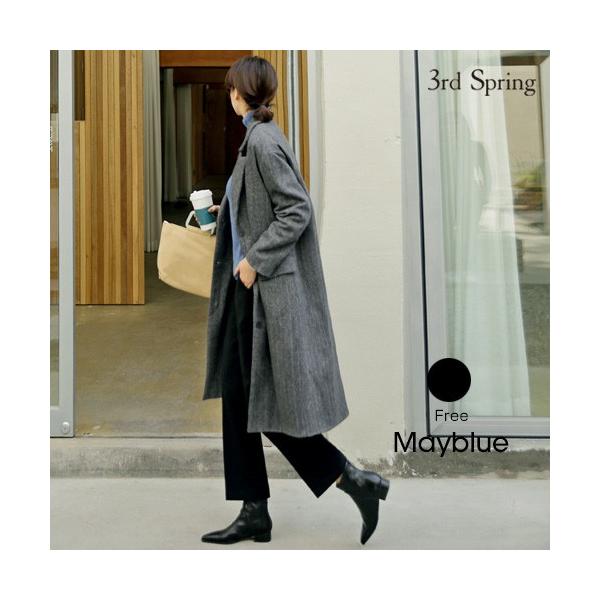韓国 ファッション モデル着用 注目アイテム チェスターコート レディース プラス2度コート 秋冬
