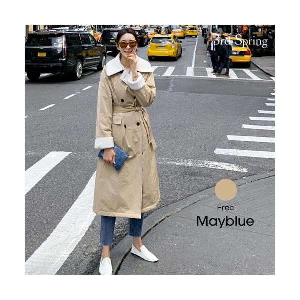 韓国 直輸入品激安 ファッション コート レディース ボアカラーコート ムートンコート 秋冬