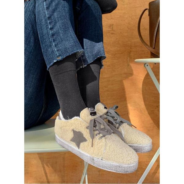 本日限定 韓国 ファッション シューズ レディース ボアスニーカー 秋冬 スニーカー