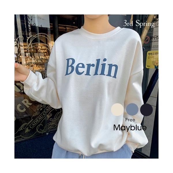 韓国 ファッション トレーナー Berlinトレーナー レディース 激安通販ショッピング 秋冬