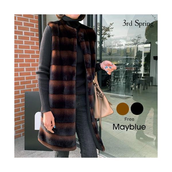 韓国 ファッション ベスト ファー ウール レディース 激安セール