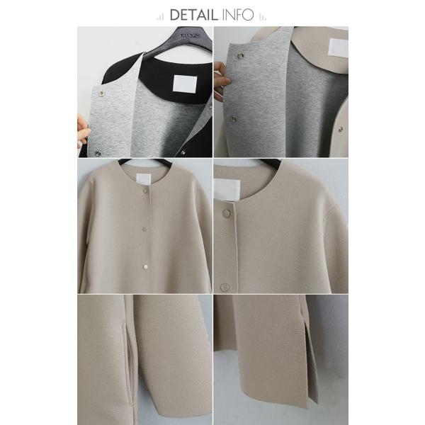 韓国 ファッション ノーカラーコート レディース ロング ng17j0103rd Spring 通販 Yahoo!ショッピング