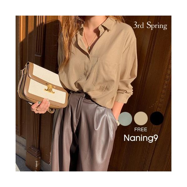 韓国 ファッション シャツ レディース オフィス シンプルゆるシャツ ブラウス 新作からsaleアイテム等お得な商品 満載 長袖 秋冬