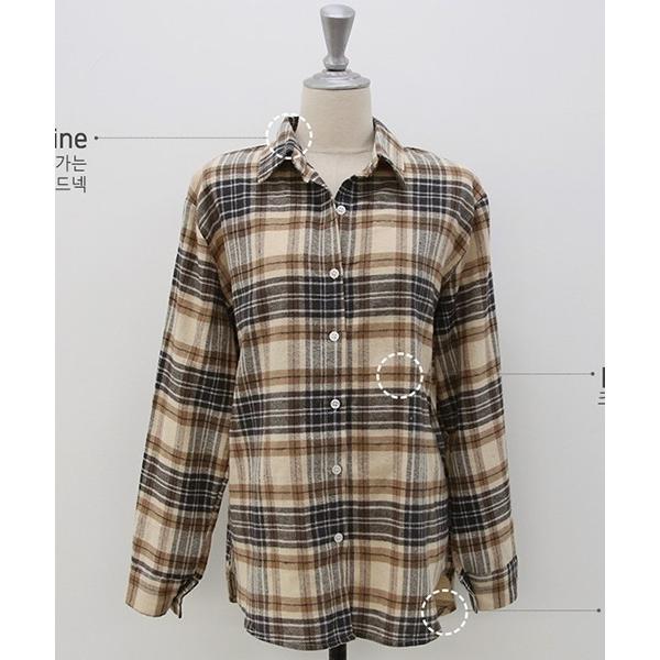 韓国 ファッション シャツ 付与 レディース チェック クラシック 長袖 ブラウス