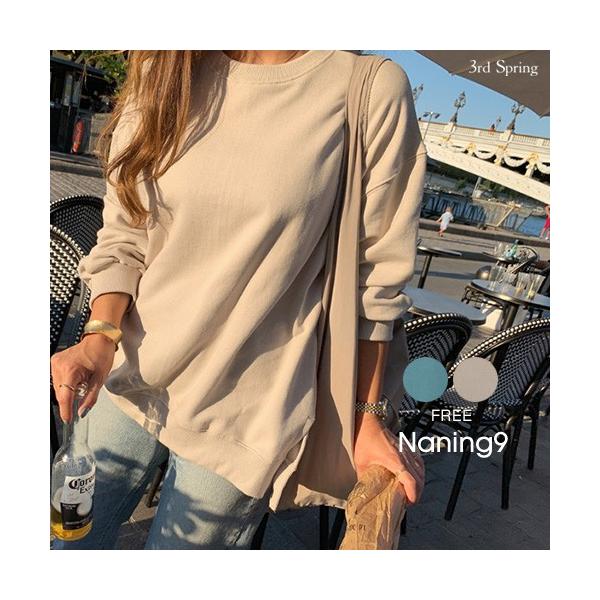 激安通販販売 韓国 ファッション トレーナー レディースオーバーフィットトレーナー