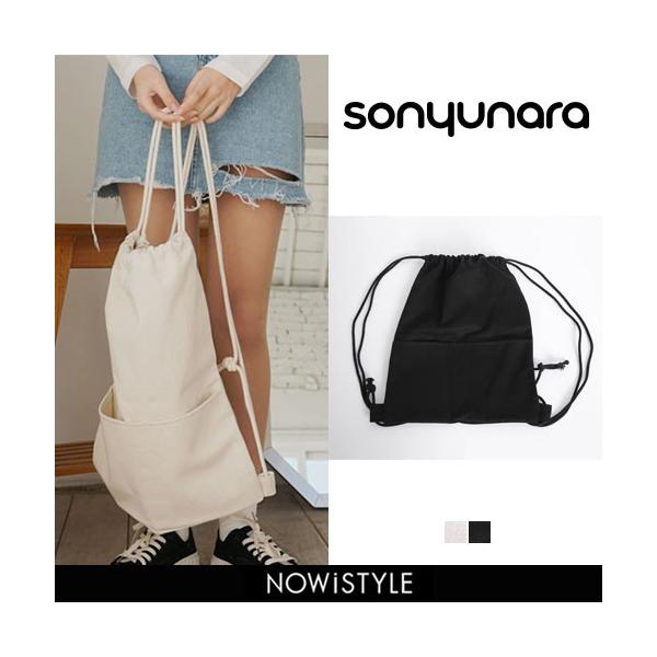 韓国 売れ筋 ファッション バッグ レディース デイパック ブランド コットンナップサック リュックサック