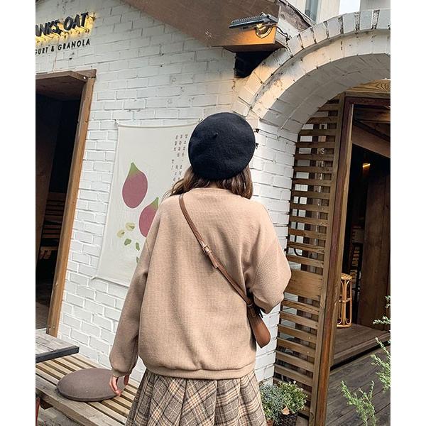 韓国 ファッション トレーナー ハイクオリティ いつも一緒にコーデュロイmtmスウェット 秋冬 レディース