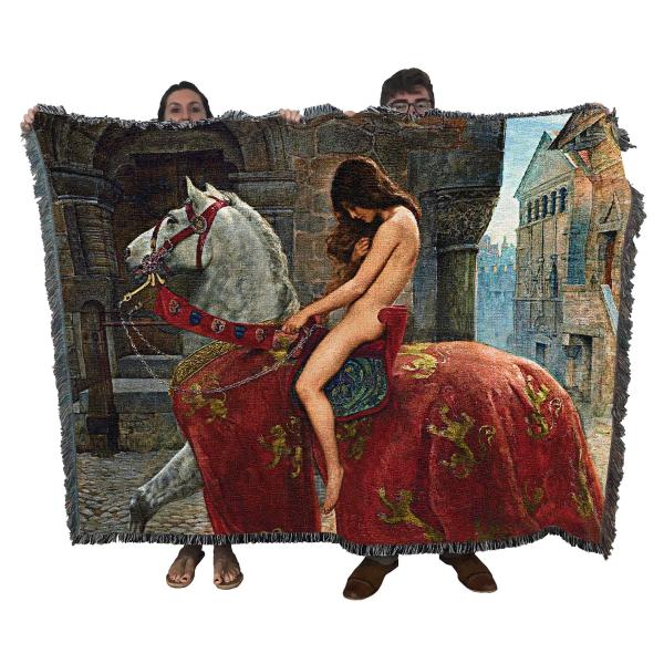 【並行輸入品】Pure Country Weavers Lady Godivaブランケット John Collier作 ファインアートギフトタペ