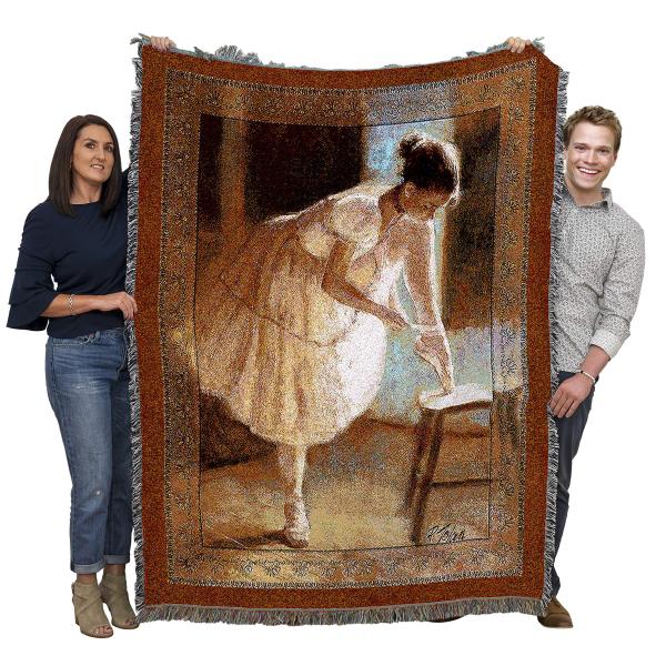 【並行輸入品】Pure Country Weavers ドレスリハーサル織タペストリー スローブランケット フリンジ付き壁掛け コットン U
