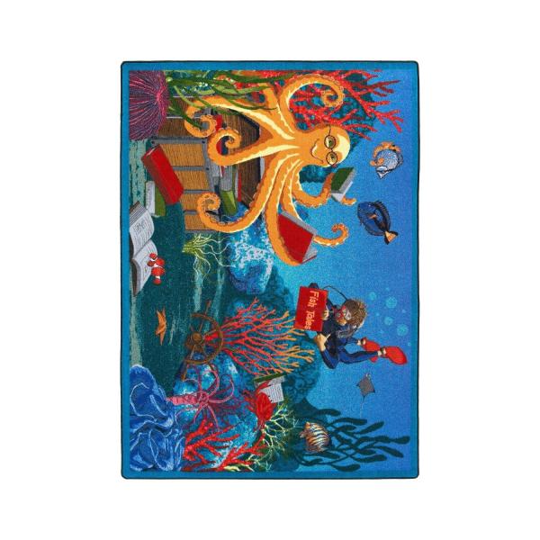 【並行輸入品】Educational Fish Tales Kids Rug Rug Size: 5'4 x 7'8 by Joy Carpet