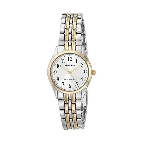 【並行輸入品】Armitron レディース 読みやすいダイヤルブレスレットウォッチ 75/5304 ツートーン Armitron Women's